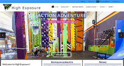 Desktop Screenshot of highexposureclimbing.com